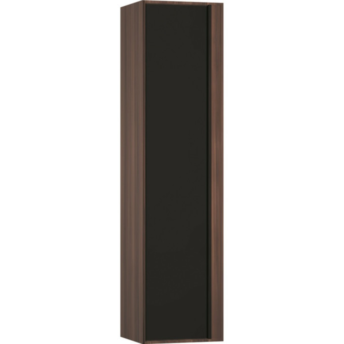 Пенал VITRA METROPOLE левосторонний, цвет сливовое дерево, фасад черное акриловое стекло 58204