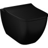 Тонкое сиденье для унитаза VITRA METROPOLE, микролифт, цвет Матовый Черный 122-083-009